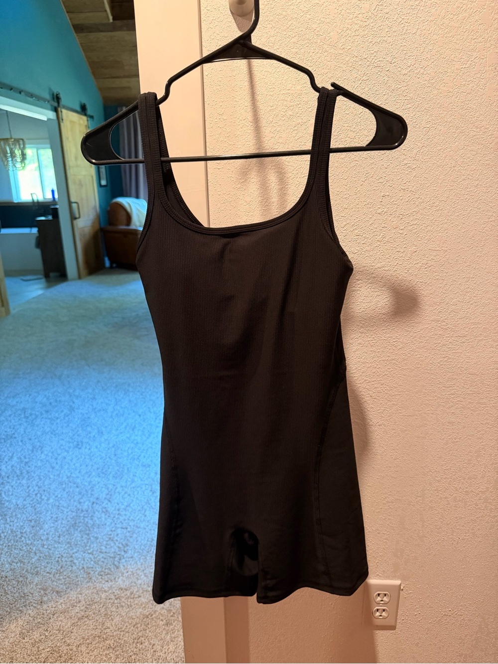 90 Degree By Reflex Black Sleeveless Compression Bodysuit Romper